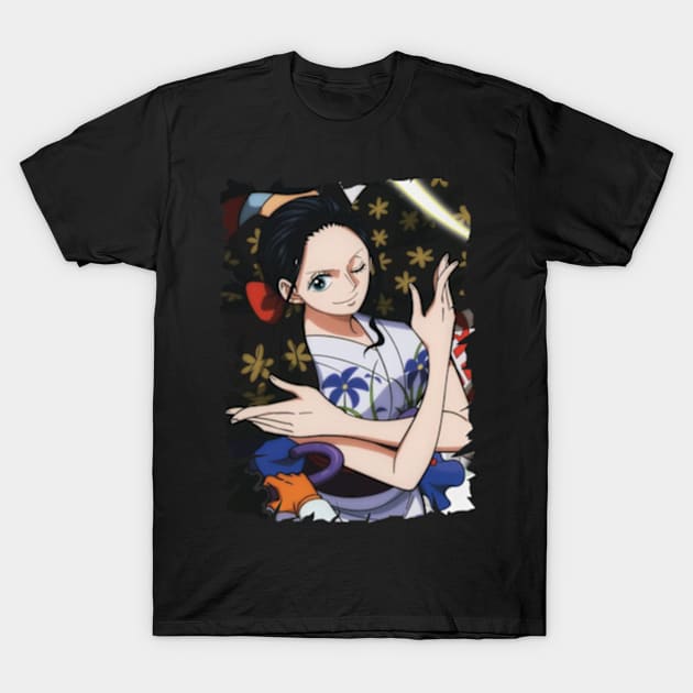 NICO ROBIN MERCH VTG T-Shirt by citrus_sizzle